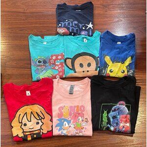 DISNEY LOT OF 7 SHIRTS SIZES XS